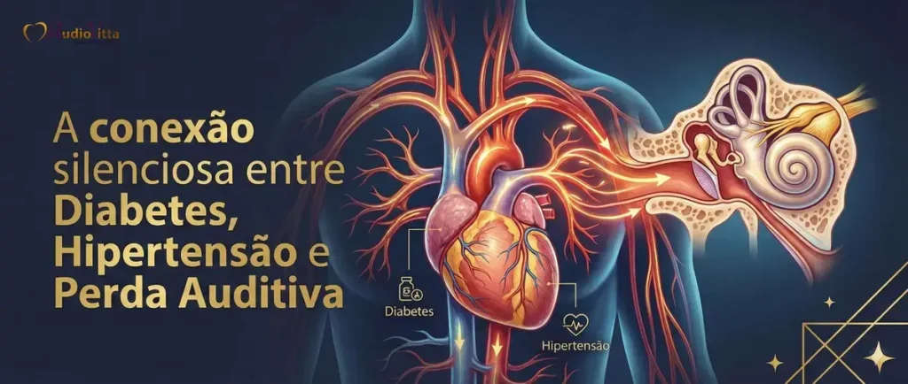 A conexão silenciosa entre Diabetes, Hipertensão e Perda Auditiva