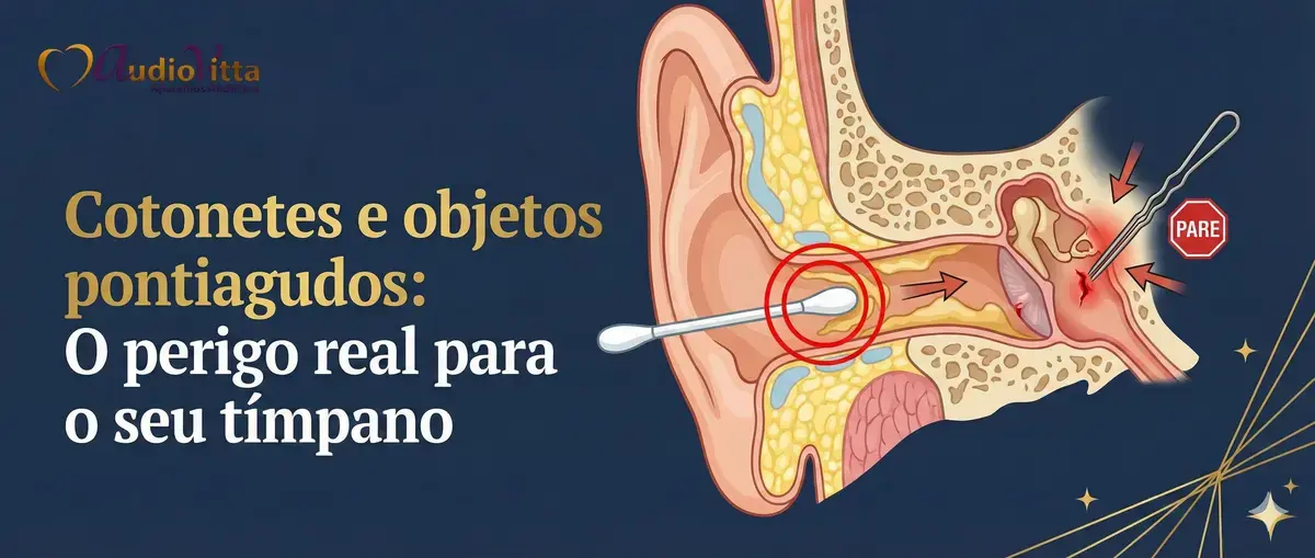 Cotonetes e objetos pontiagudos: O perigo real para o seu tímpano