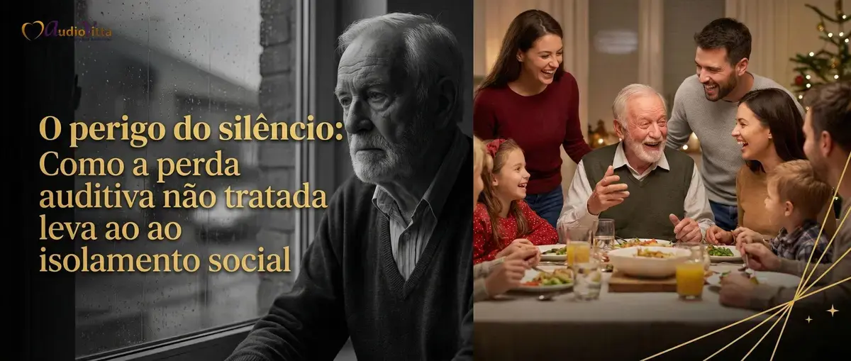O perigo do silêncio: Como a perda auditiva não tratada leva ao isolamento social