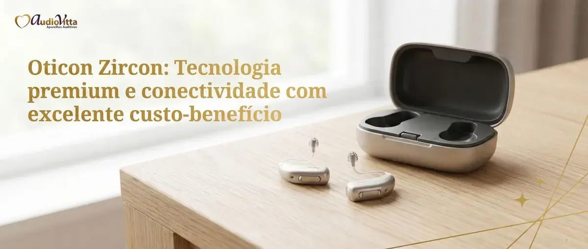 Oticon Zircon: Tecnologia premium e conectividade com excelente custo-benefício