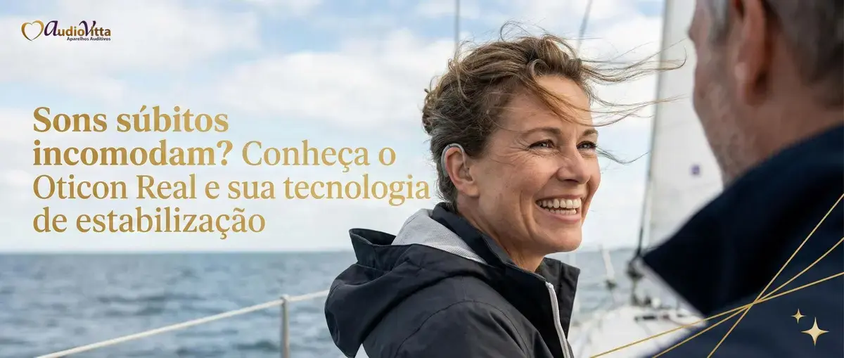 Sons súbitos incomodam? Conheça o Oticon Real e sua tecnologia de estabilização